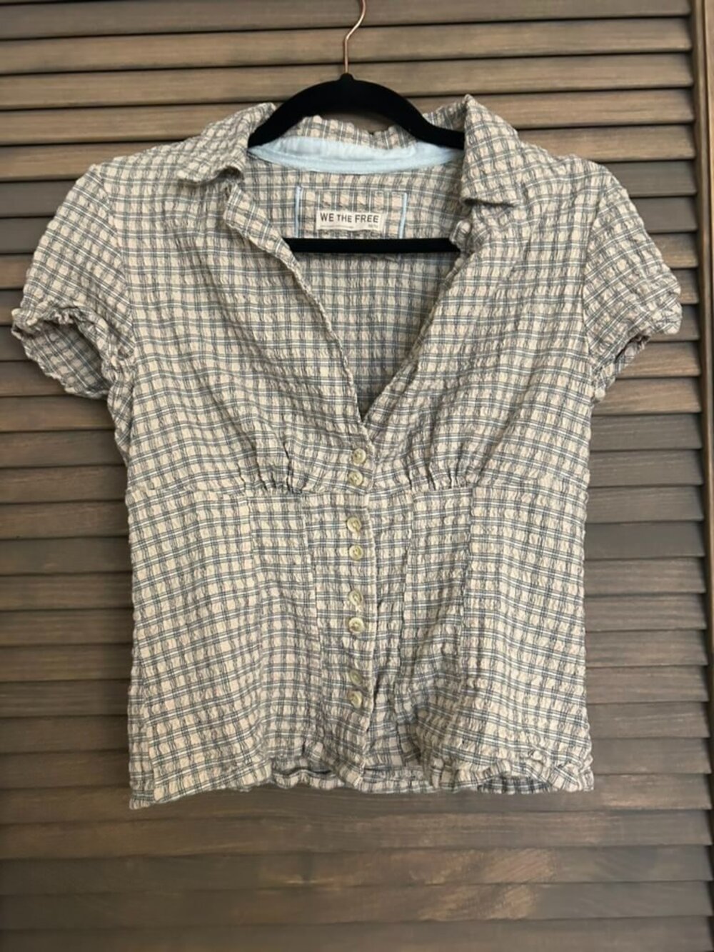 Free People Camp Crush Button-Up Top